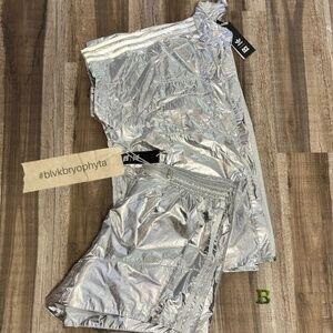 Adidas x IVY PARK Silver/Metallic Short Set